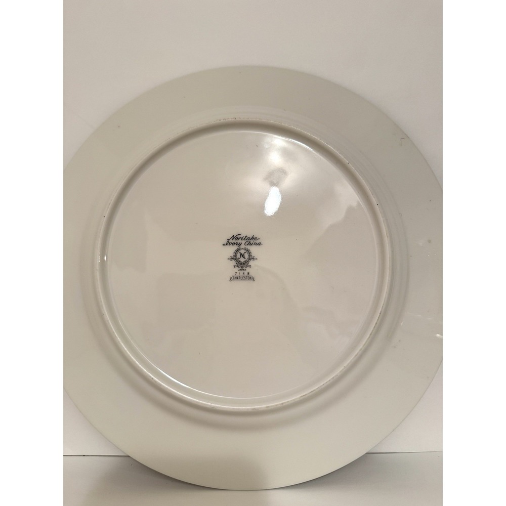 Noritake Charleston 7148 Bread Plates Ivory Blue Filigree Platinum Trim - Picture 3 of 4